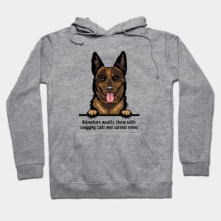 Adventure awaits those with  wagging tails and curious noses Hoodie